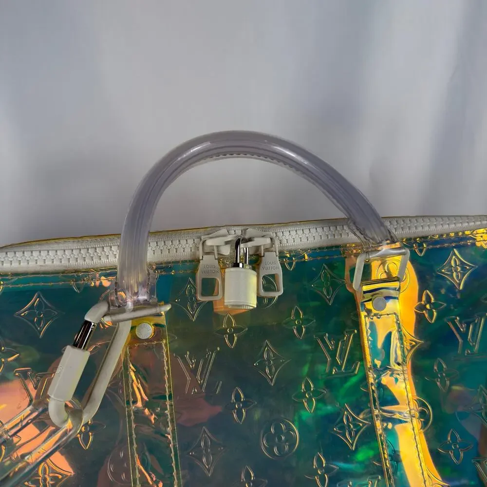 Louis Vuitton Prism Keepall Bandouliere 50 Iridescent Monogram PVC Duffel